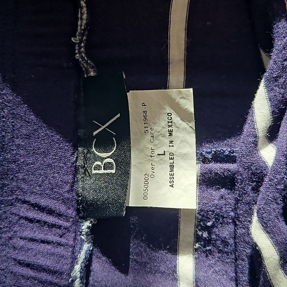 Navy And White Striped Maxi Skirt - Picture 4 of 6